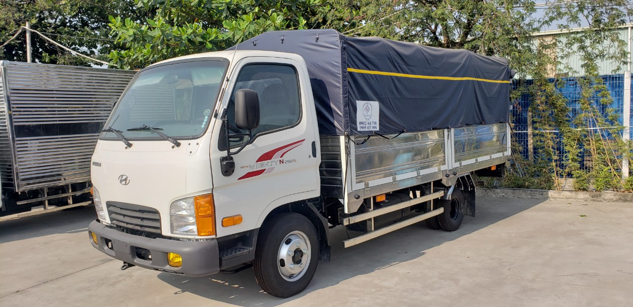 MIGHTY N250SL MUI BẠT - THÙNG DÀI 4M5 - TRẢ TRƯỚC 159TR - XE SẴN GIAO NGAY 